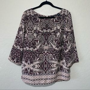 Paisley Blouse with Zipper